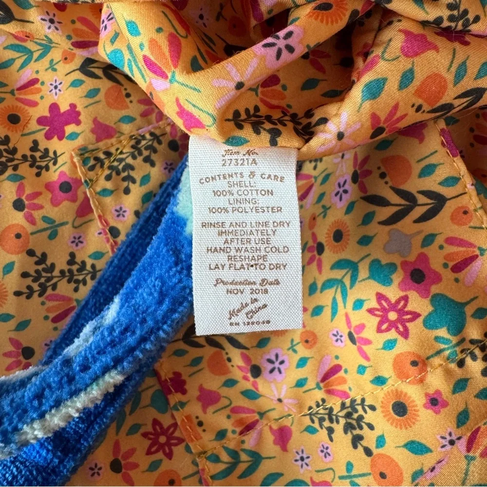 Matilda Jane Sweet Sunshine Blue Floral Towel Reusable Tote‎ Bag